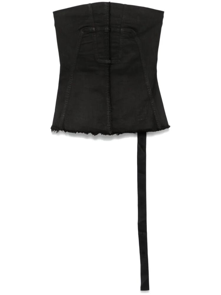 Rick Owens DRKSHDW bustier top - Black Cover