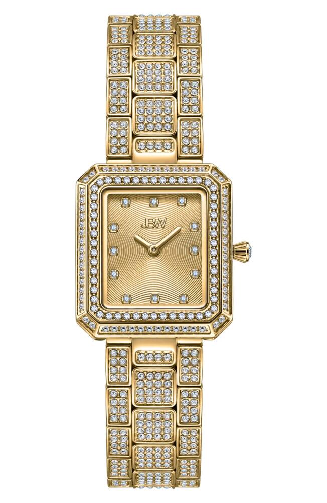 JBW Arc Diamond Bracelet Watch, 23mm in Gold Cover