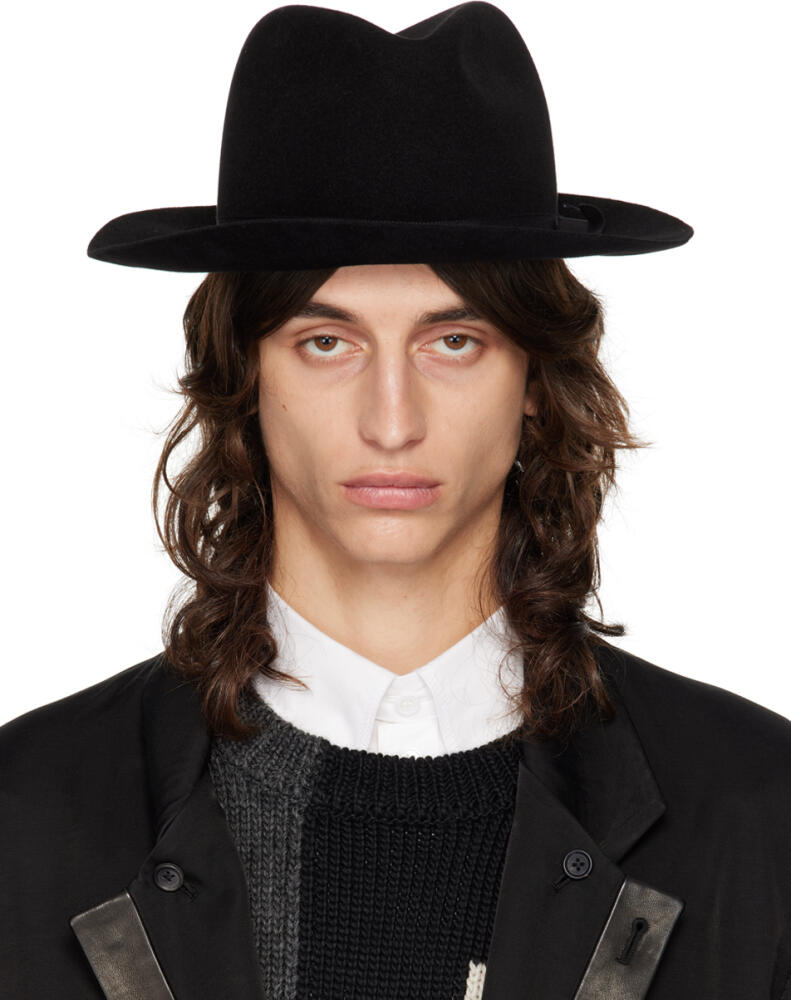 YOHJI YAMAMOTO Black Soft Fedora Cover