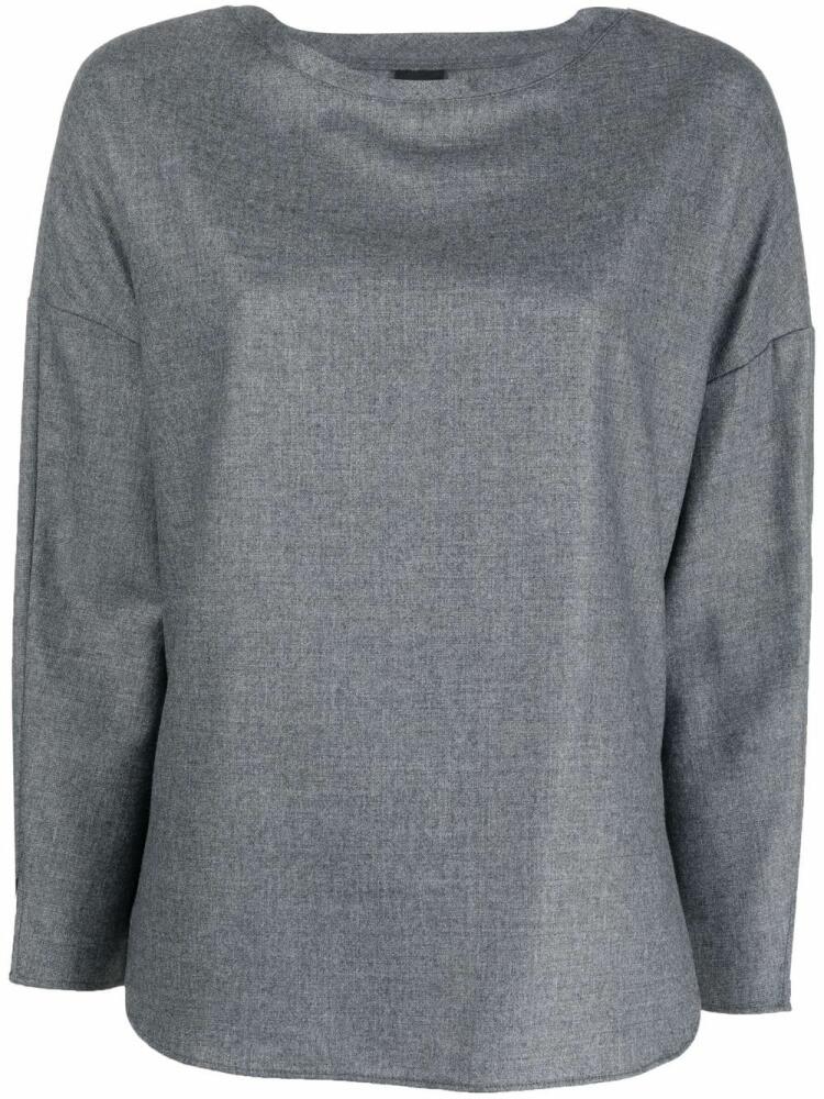 ASPESI round-neck blouse - Grey Cover