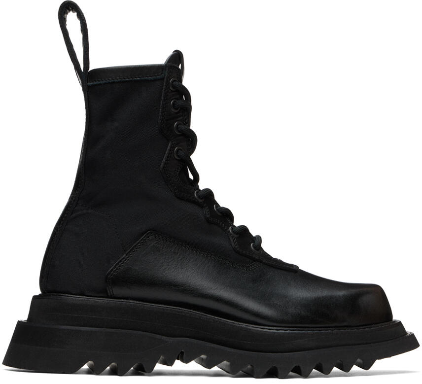 Julius Black Double-Sole Combat Boots Cover