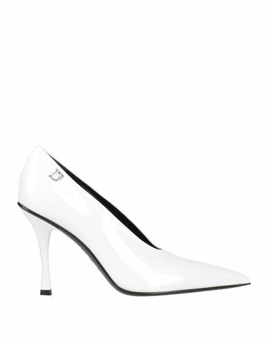 Dsquared2 Woman Pumps White Leather Cover