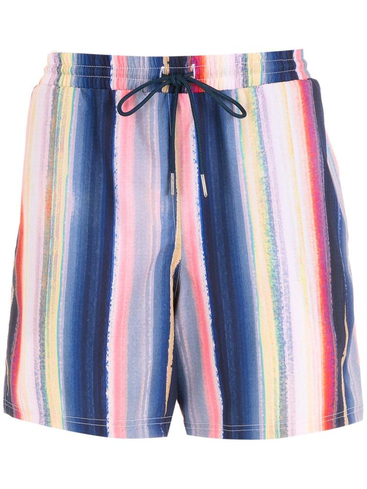 Lygia & Nanny Gil stripe-print swimming shorts - Multicolour Cover