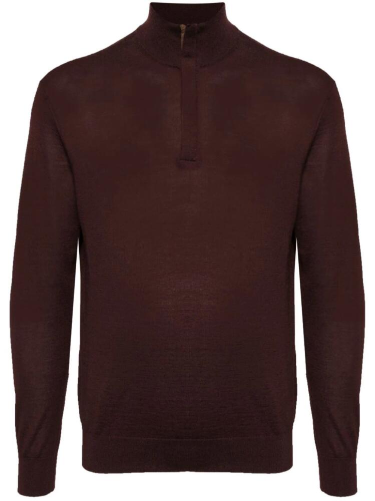 N.Peal Regent zip-up jumper - Brown Cover