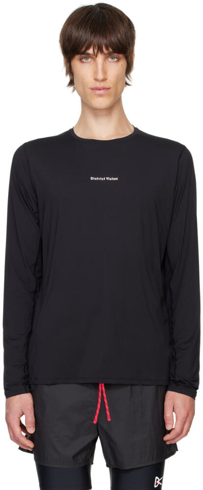 District Vision Black Ultralight Aloe Long Sleeve T-shirt Cover