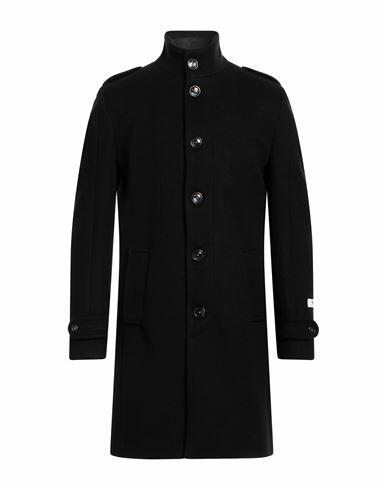 Berna Man Coat Black Polyester Cover