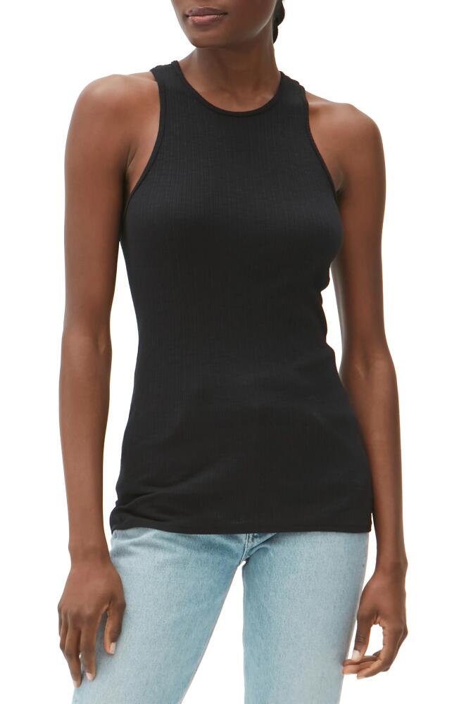 Michael Stars Alana Cotton & Modal Racerback Tank in Black Cover