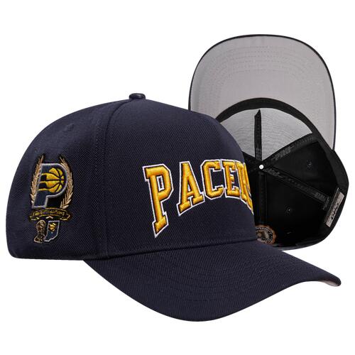 Pro Standard Mens Pro Standard Pacers Crest Emblem Flatbrim Snapback - Mens Navy/Navy Cover