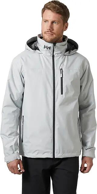 Helly Hansen Crew Hooded Midlayer Jacket 2 (Grey Fog) Men's Clothing Cover