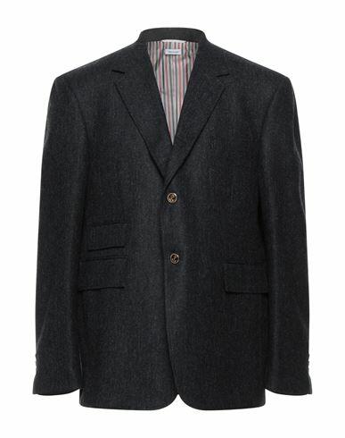 Thom Browne Man Blazer Midnight blue Wool Cover