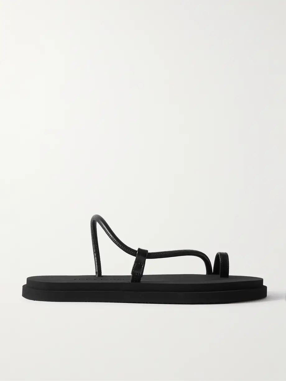 Emme Parsons - Bari Pool Leather Sandals - Black Cover