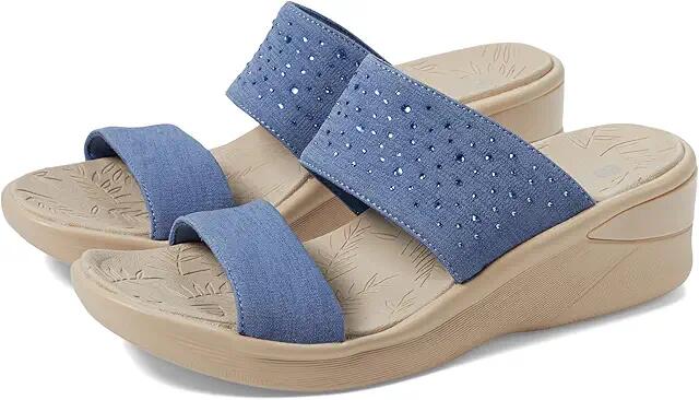 Bzees Sienna Bright Wedge Sandals (Blue) Women's Sandals Cover