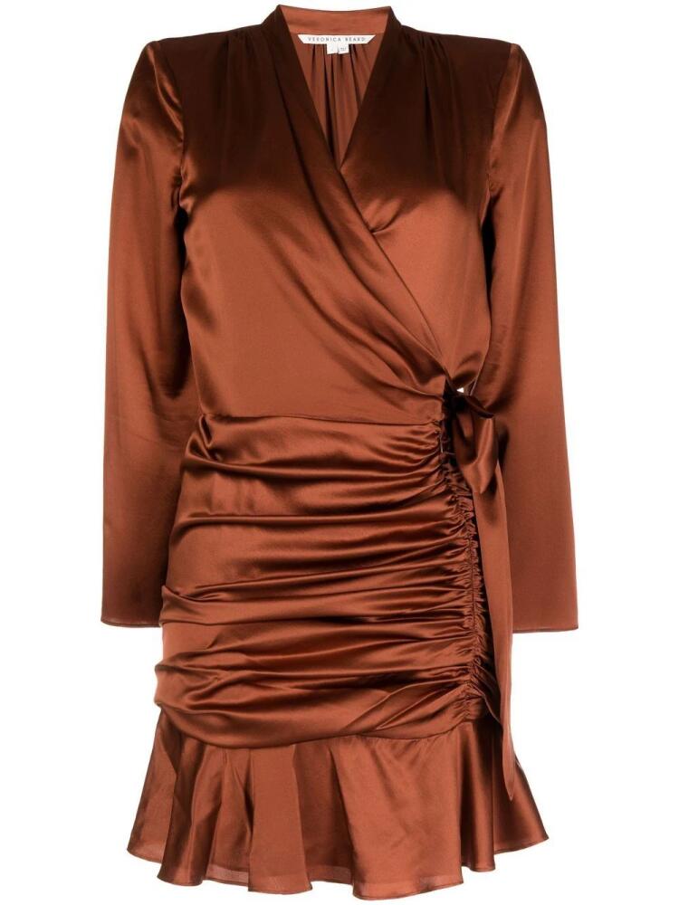 Veronica Beard Agatha wrap dress - Brown Cover