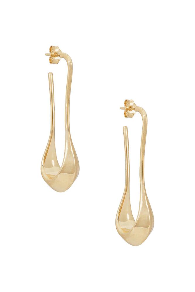 Lemaire Short Drop Earrings in Metallic Gold Cover