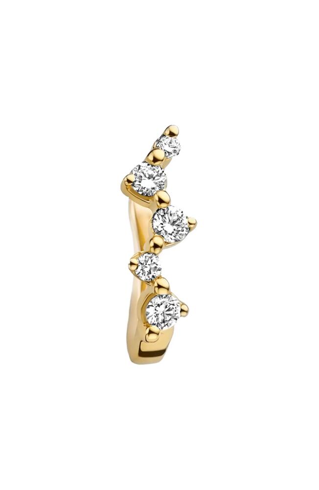 Kimai Comet Single Lab Created Diamond Earring in Yellow Gold Cover