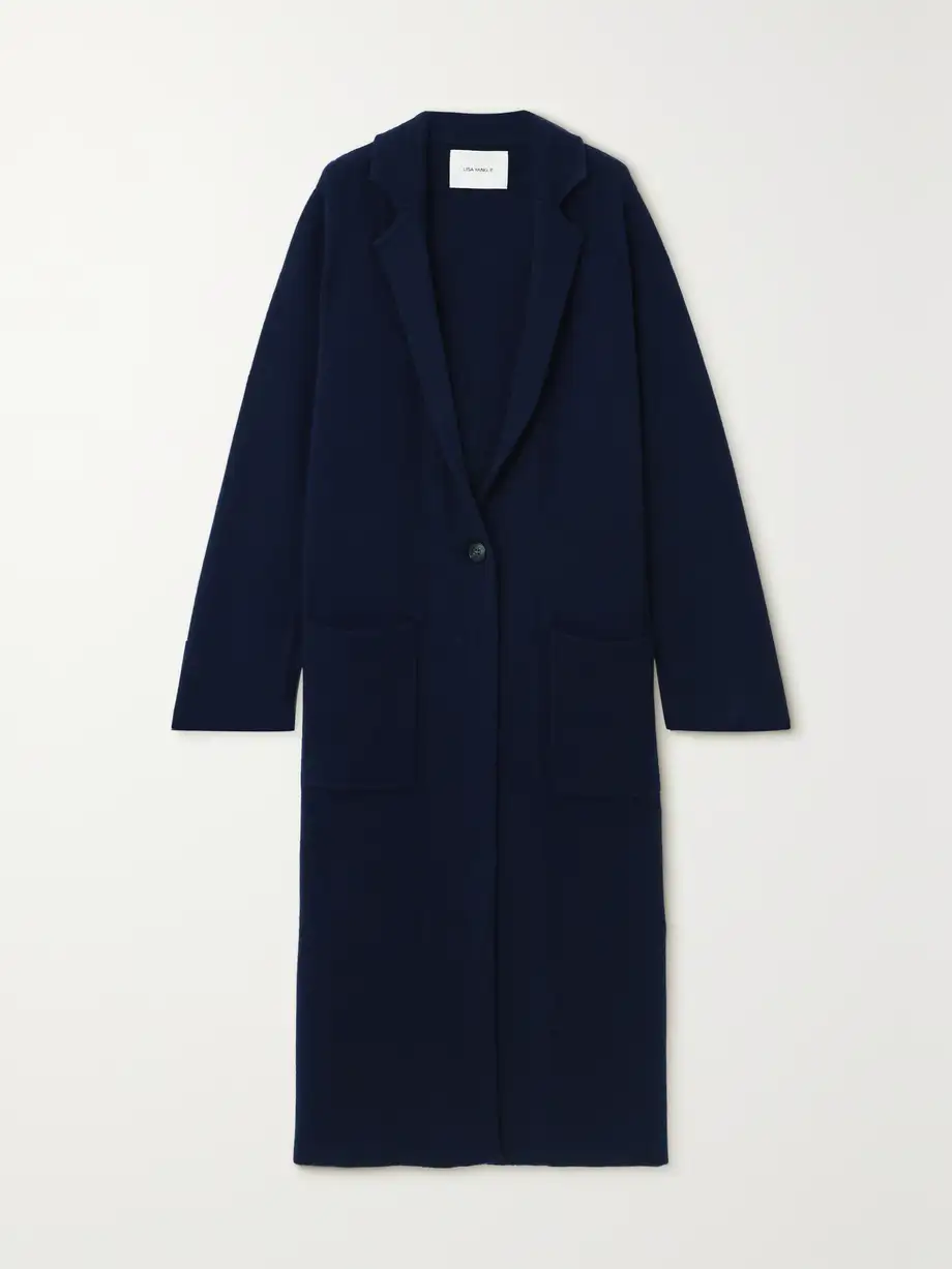 LISA YANG - Amie Cashmere Coat - Blue Cover