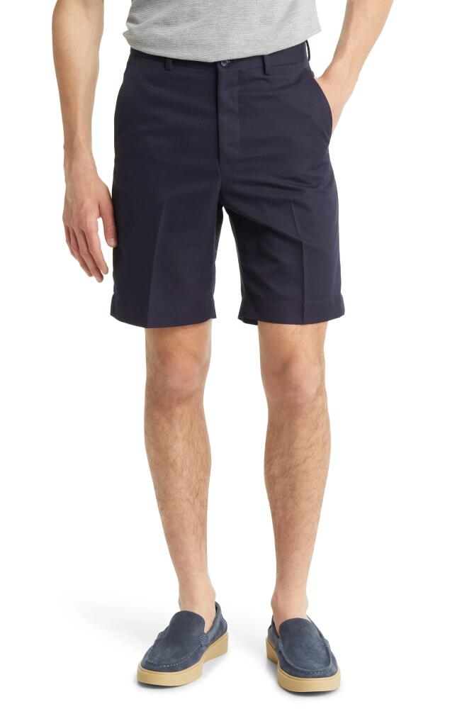 Berle Flat Front Shorts in Navy Cover