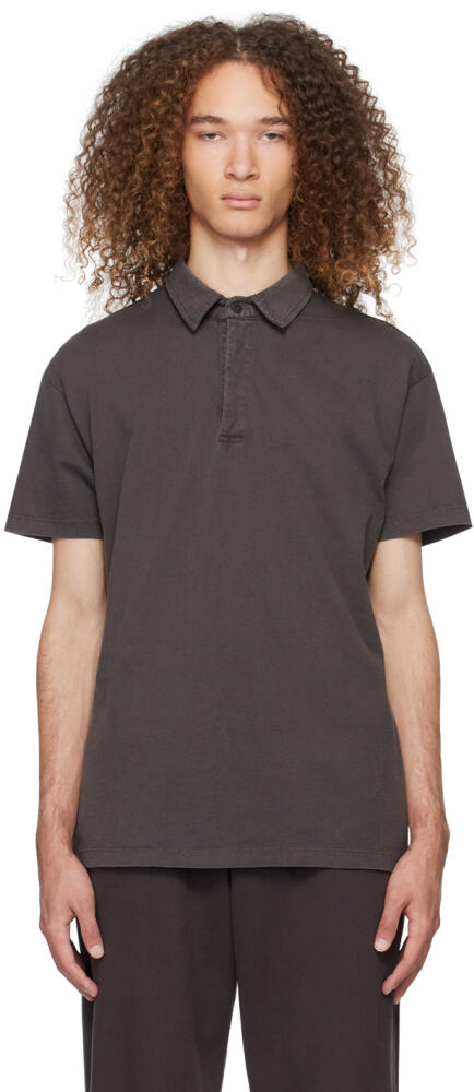 Les Tien Black Garment-Dyed Polo Cover