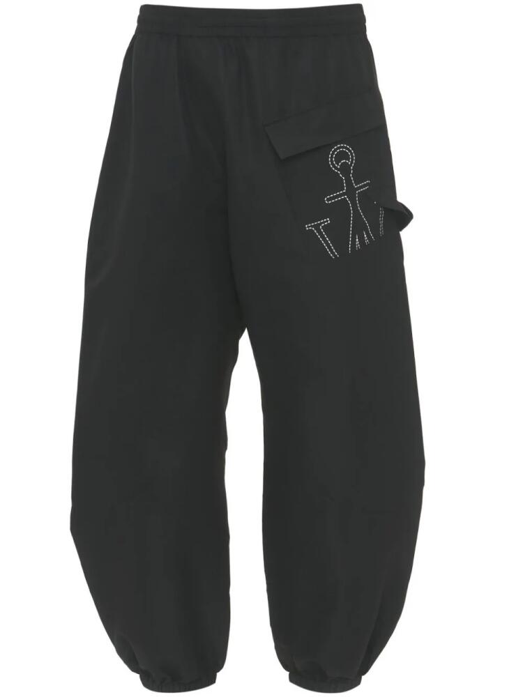 JW Anderson Anchor-logo track pants - Black Cover