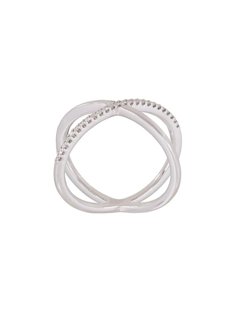 ALINKA 'KATIA' super fine single cross over ring - Metallic Cover