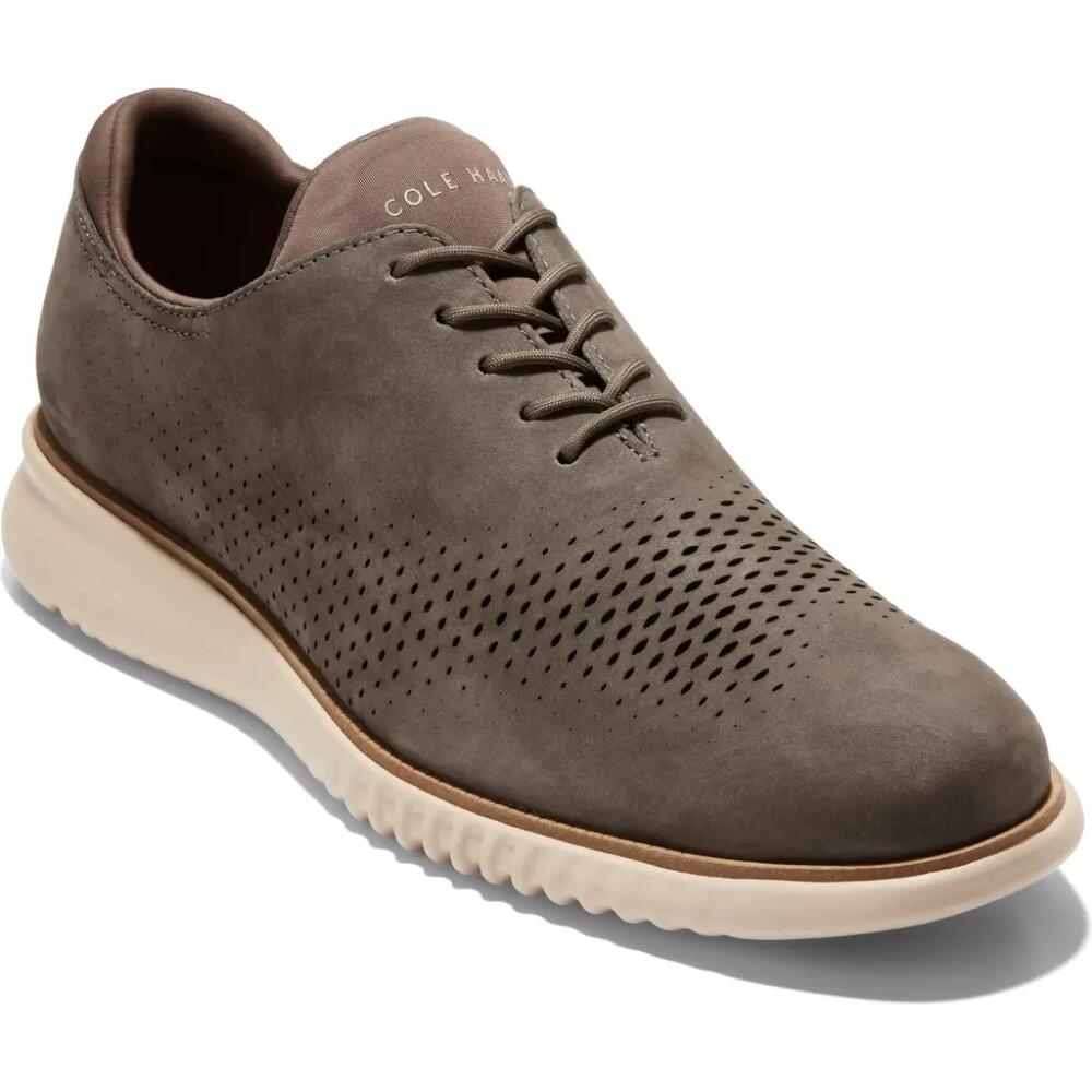 Cole Haan 2.ZeroGrand Laser Wing Derby in Ch Deep Olive Nubuck/C Cover