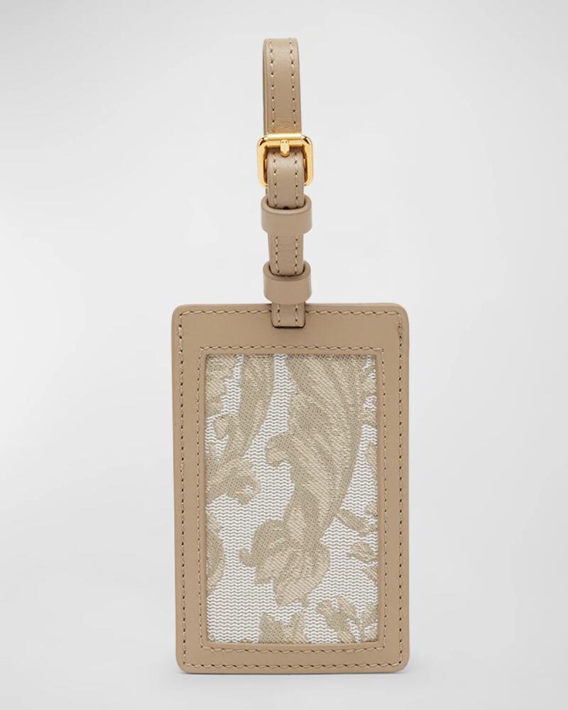 Versace Jacquard Embroidered Luggage Tag Cover