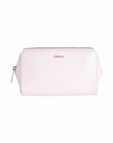 Furla Electra M Cosmetic Case Woman Pouch Light pink Soft Leather Cover