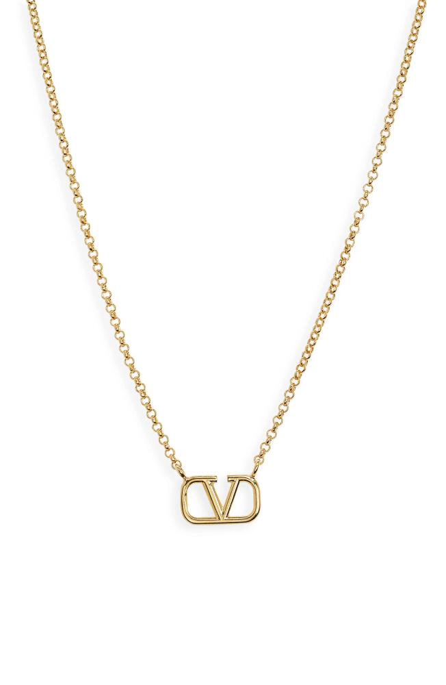 Valentino Garavani VLOGO Signature Necklace in Gold Cover