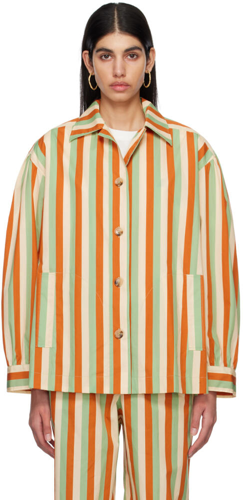 Caro Editions Orange Fleur Shirt Cover