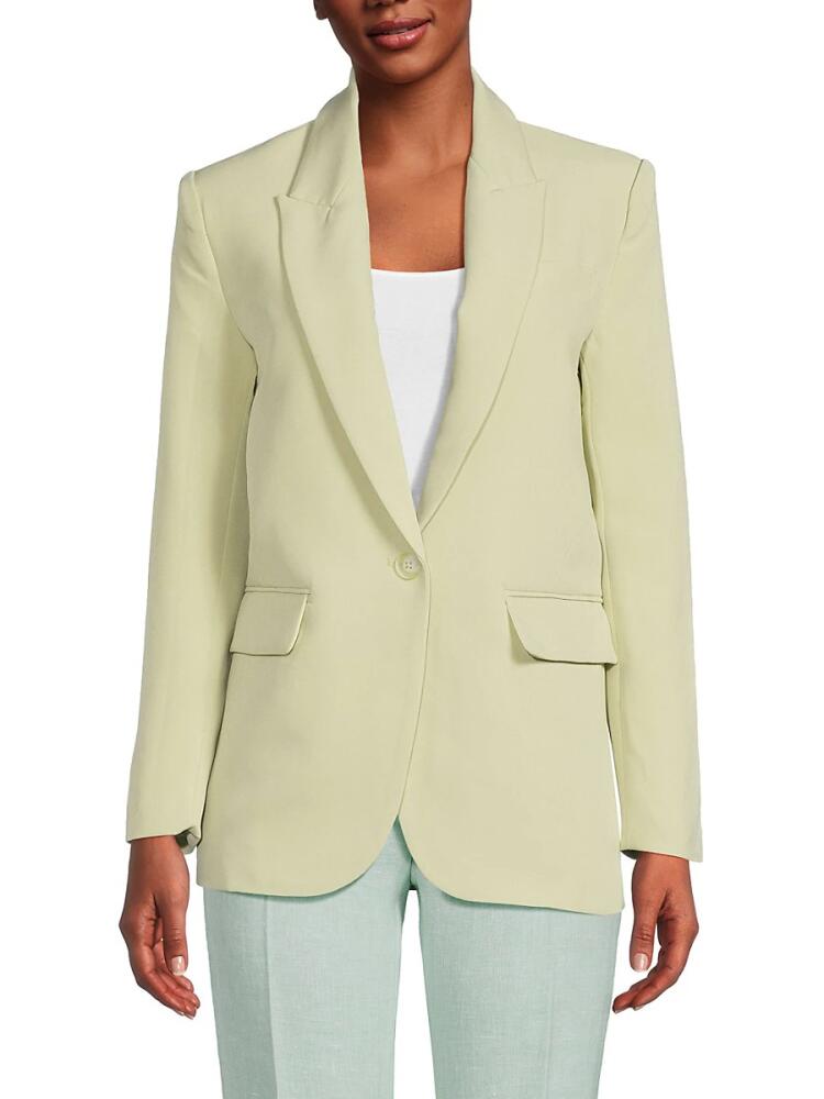 Endless Rose Women's Boxy Single Breasted Blazer - Sage Cover