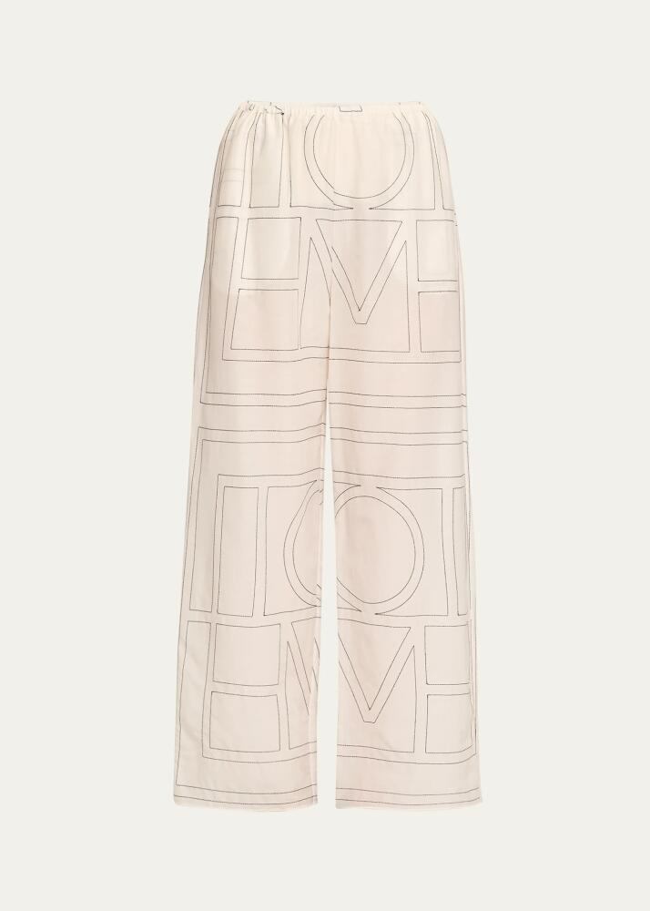 Toteme Monogram Cotton PJ Bottoms Cover