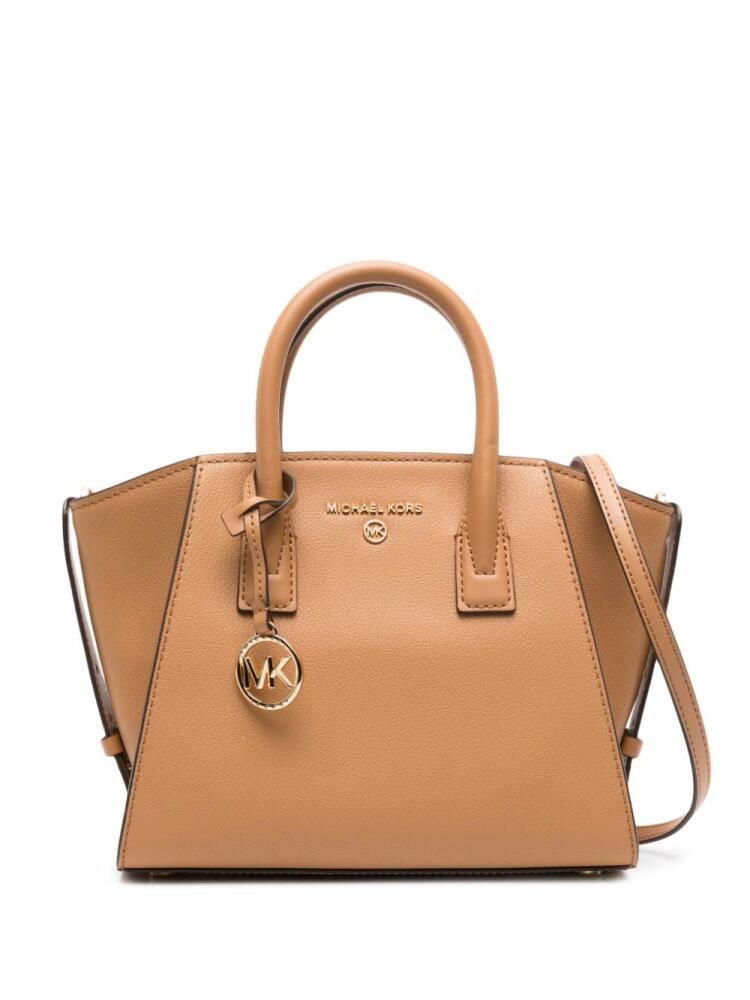 Michael Michael Kors Avril logo-lettering leather tote bag - Brown Cover