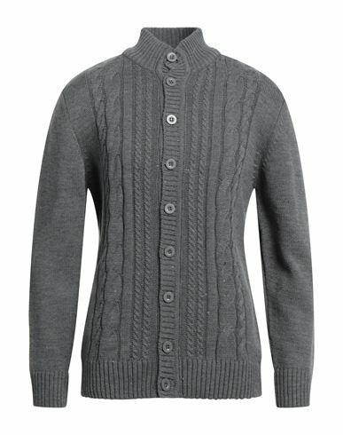 Siviglia Man Cardigan Grey Wool, Acrylic Cover