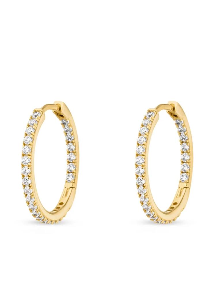 VEYNOU 14kt yellow gold Cleo diamond small hoops Cover