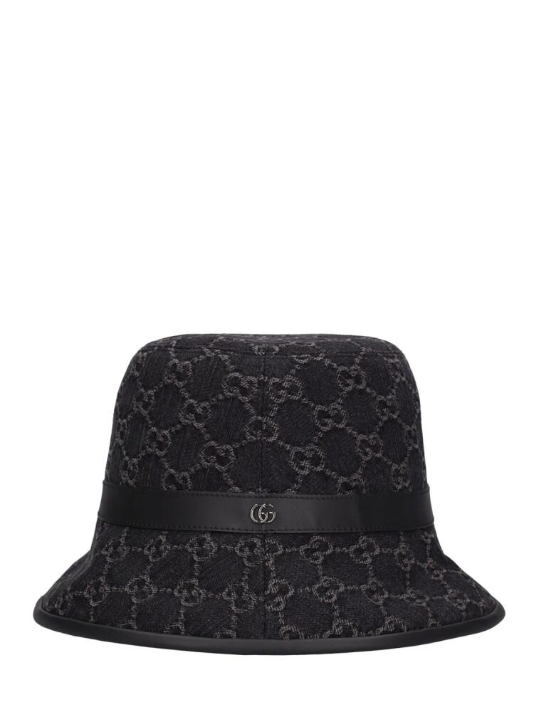 GUCCI Gg Denim Bucket Hat Cover