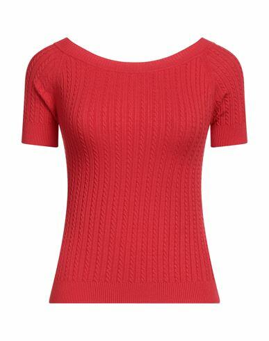 Solotre Woman Sweater Red Viscose, Polyester Cover