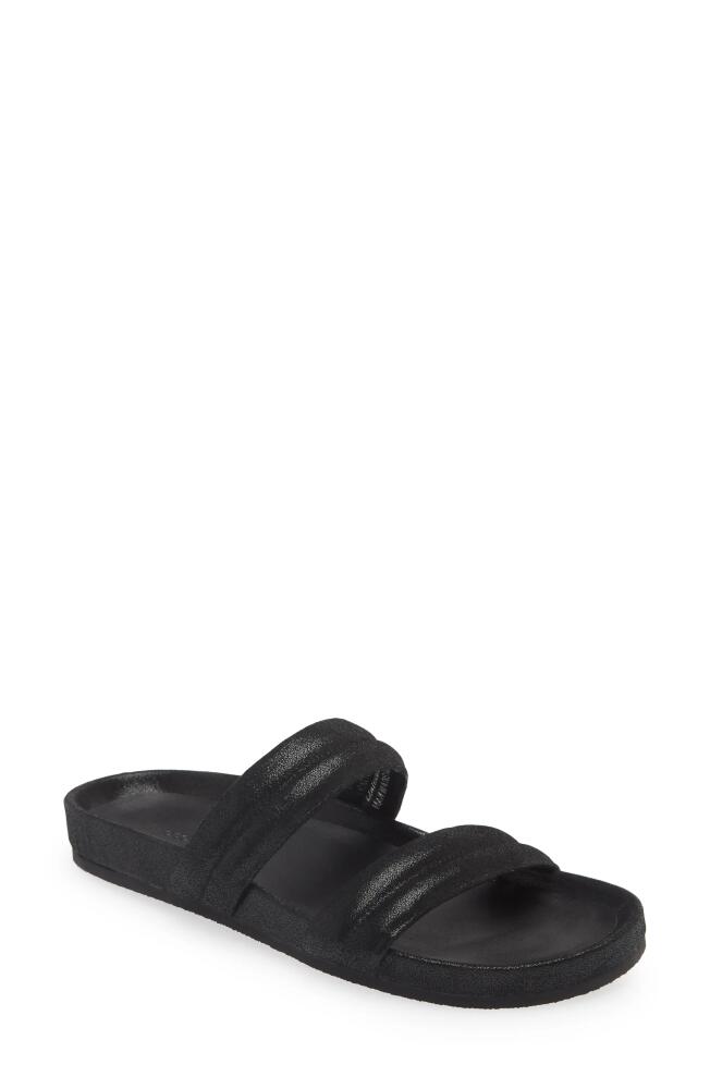 Chocolat Blu Davi Slide Sandal in Black Shimmer Cover