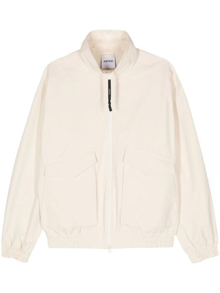 ASPESI ripstop bomber jacket - Neutrals Cover