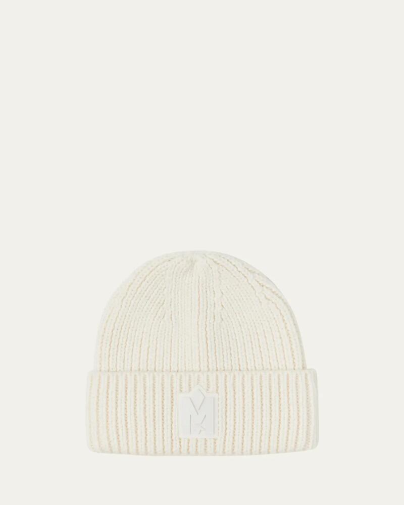 Mackage Jude Hand-Knit Logo Beanie with Ribbed Cuff Cover