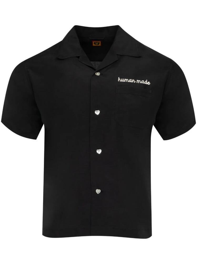 Human Made logo-embroidered short-sleeve shirt - Black Cover