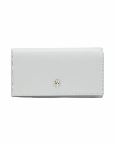 Alexander Mcqueen Woman Wallet Light grey Leather Cover