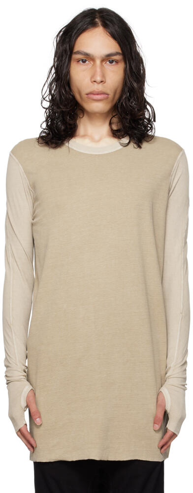 Boris Bidjan Saberi Beige LS1.2 TF Long Sleeve T-Shirt Cover