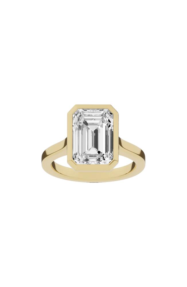 Jennifer Fisher 18K Gold Emerald Cut Lab Created Diamond Solitaire Ring - 6.0 ctw in 18K Yellow Gold Cover