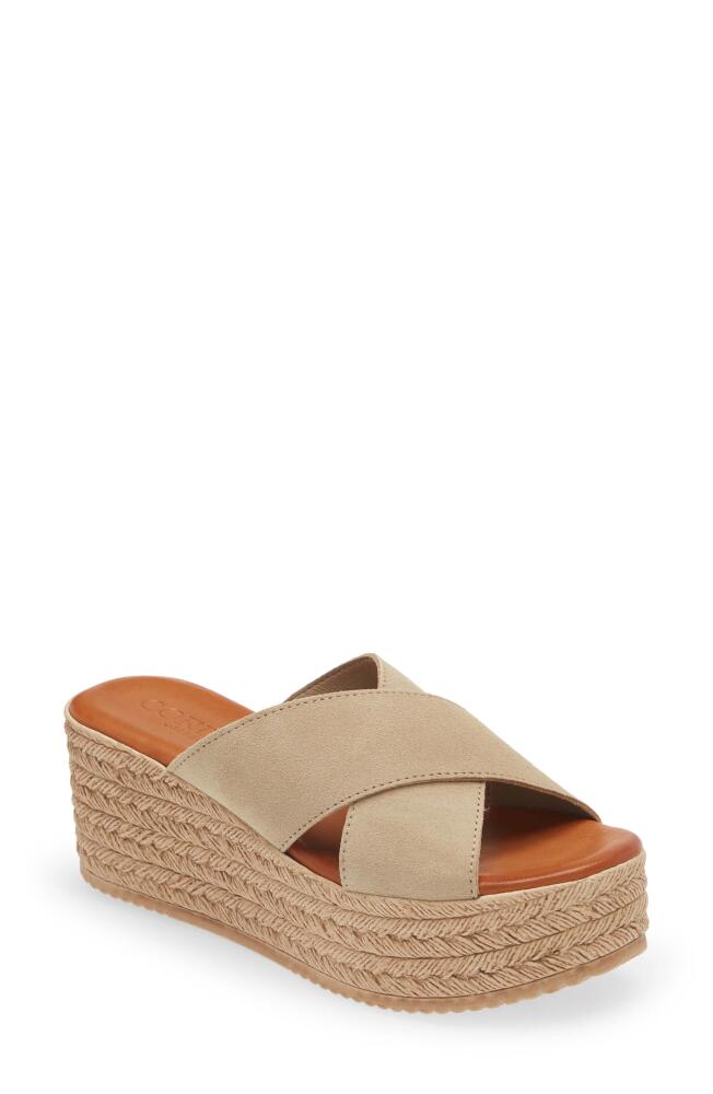 Cordani Bella Espadrille Wedge Sandal in Sand-Arena Suede Cover