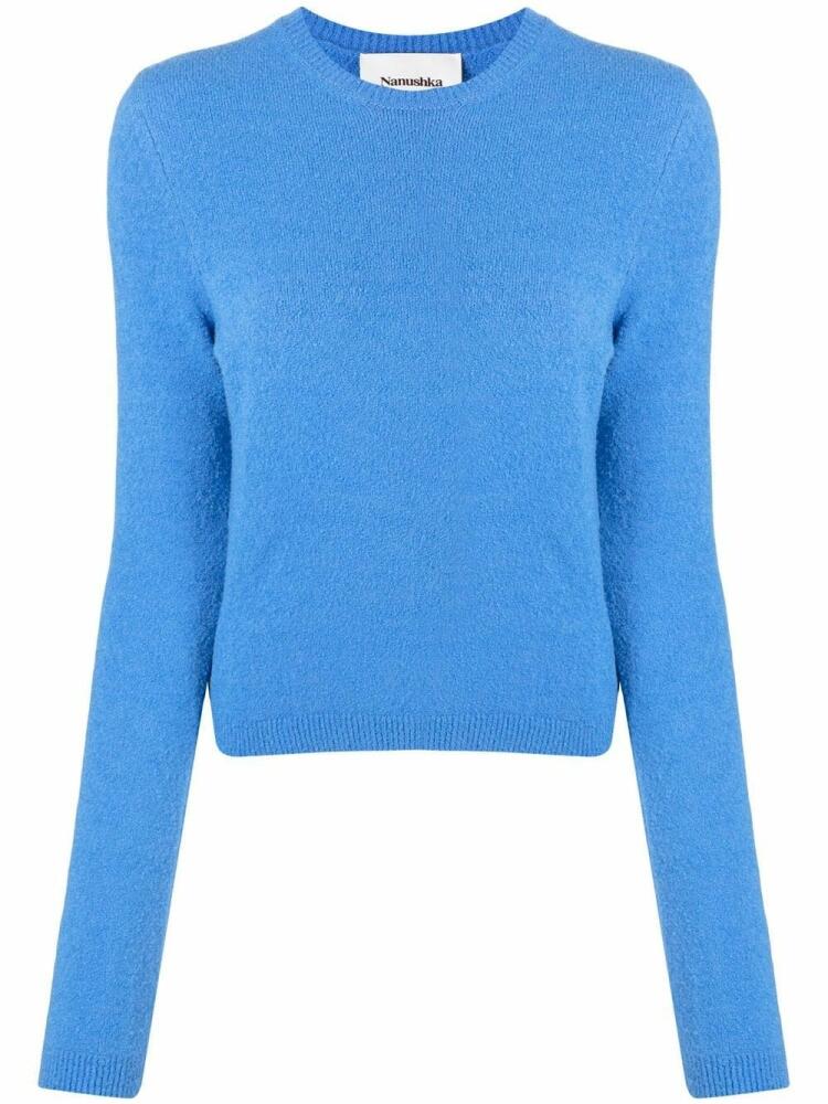 Nanushka round-neck knit jumper - Blue Cover