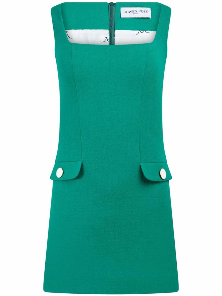 Rowen Rose sleeveless wool mini dress - Green Cover