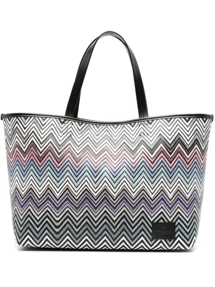 Missoni zigzag woven shoulder bag - Black Cover