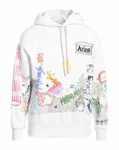 Aries Man Sweatshirt White Cotton Cover