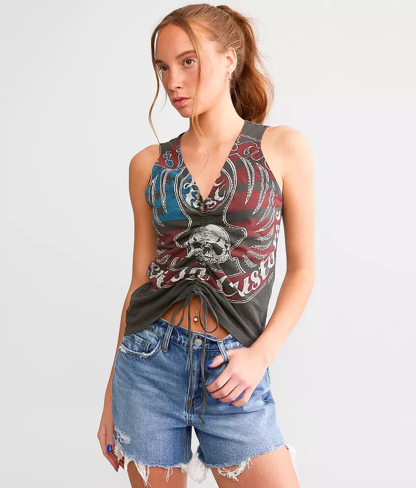 Affliction Ring Of Fire Cinch Tie Tank Top Cover