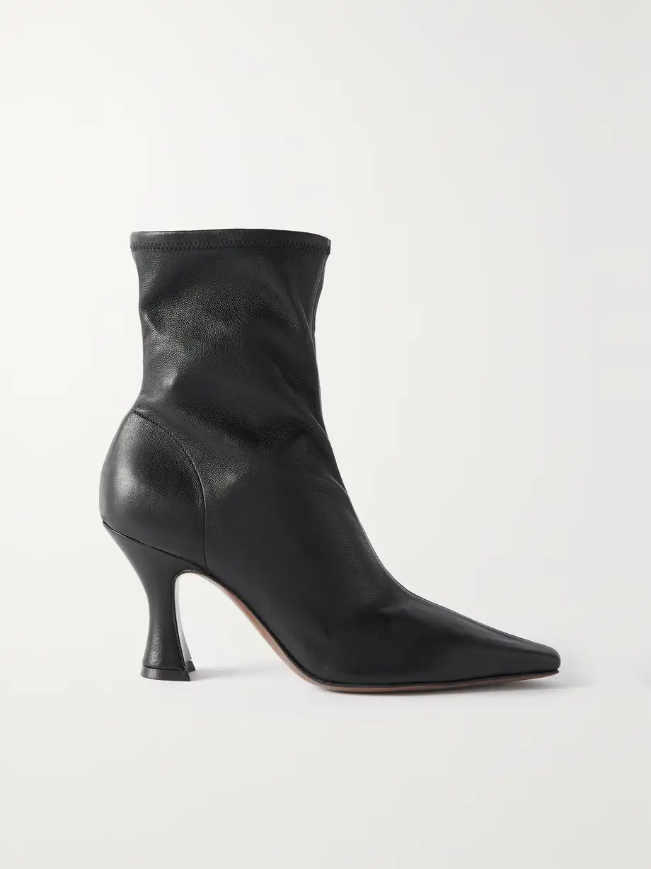 NEOUS - Ran Stretch-leather Ankle Boots - Black Cover